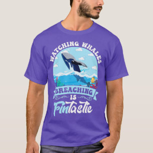 Het bekijken van walvissen die zich bereiken is FI T-shirt