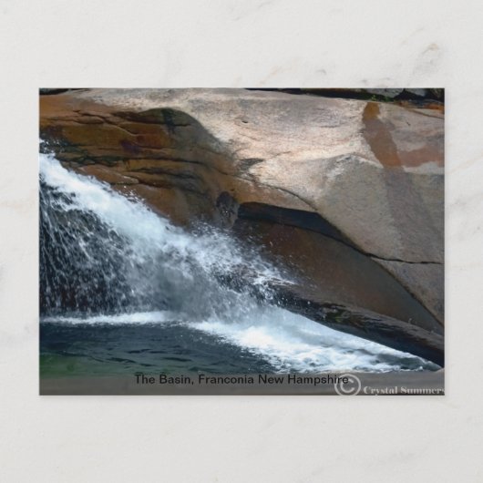 Het bekken, Franconia New Hampshire Briefkaart (Voorkant)