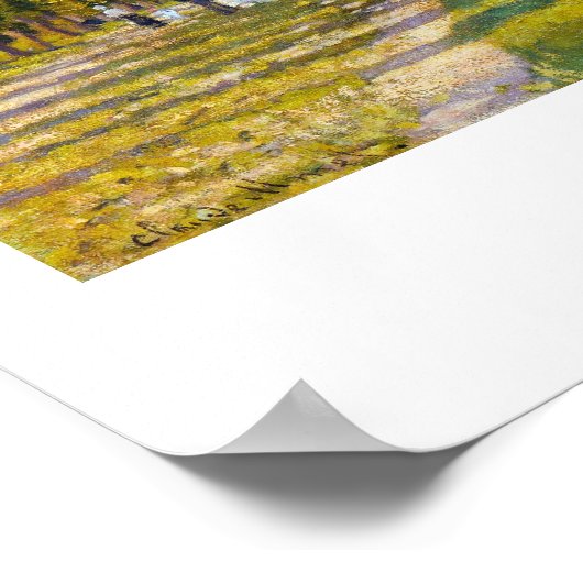 Het bekken in Argenteuil Claude Monet Poster (Hoek)