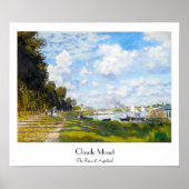 Het bekken in Argenteuil Claude Monet Poster (Voorkant)
