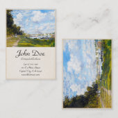 Het bekken in Argenteuil Claude Monet Visitekaartje (Voorkant / Achterkant)