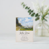 Het bekken in Argenteuil Claude Monet Visitekaartje (Staand voorkant)