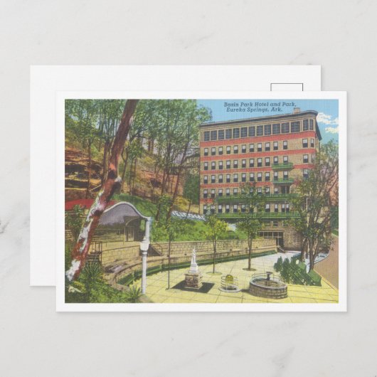 Het  Bekken van Eureka Springs in Arkansas Briefkaart (Voorkant / Achterkant)