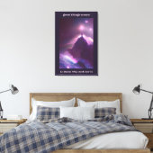 Het beklimmen om de grootsheid te bereiken citeert canvas afdruk (Insitu (Slaapkamer))