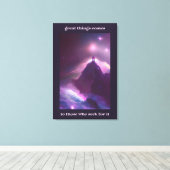 Het beklimmen om de grootsheid te bereiken citeert canvas afdruk (Insitu (Houten vloer))