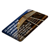 Het beklimmen van de bedrijfsladder geeft perspect magneet (Linkerzijde)