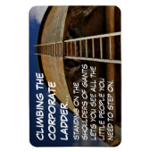 Het beklimmen van de bedrijfsladder geeft perspect magneet (Verticaal)