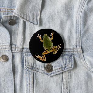 Het beklimmen van de Foto van de Kikker van de Ronde Button 7,6 Cm