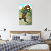 Het beklimmen van de Golden Stairs op de jaarlijks Canvas Afdruk (Insitu (Slaapkamer))