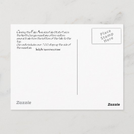 Het beklimmen van de Herfsten Briefkaart (Achterkant)