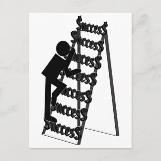 Het beklimmen van de Ladder van Succes Briefkaart