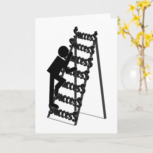 Het beklimmen van de Ladder van Succes Kaart (Gele Bloem)