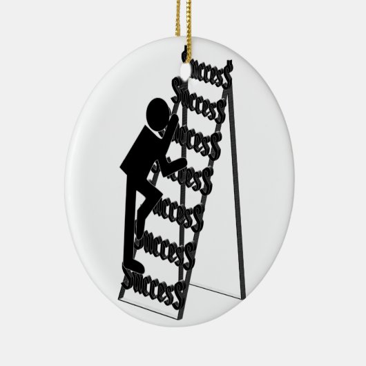 Het beklimmen van de Ladder van Succes Keramisch Ornament (Rechts)