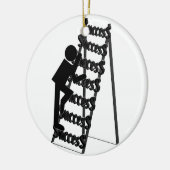Het beklimmen van de Ladder van Succes Keramisch Ornament (Links)