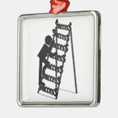 Het beklimmen van de Ladder van Succes Metalen Ornament (Links)