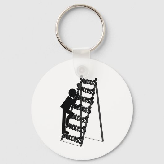 Het beklimmen van de Ladder van Succes Sleutelhanger (Achterkant)