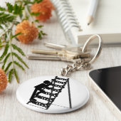 Het beklimmen van de Ladder van Succes Sleutelhanger (Zijkant)