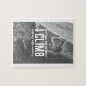 Het beklimmen van niets anders doet de klimmende m legpuzzel (Horizontaal)