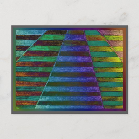 het beklimmen wijnstokken absract moderne digitale briefkaart (Voorkant)