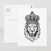 Het bekroonde Hoofd van de Leeuw Briefkaart (Voorkant / Achterkant)