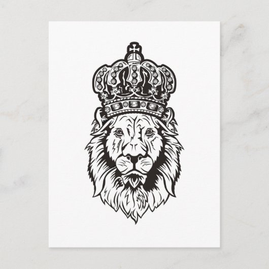 Het bekroonde Hoofd van de Leeuw Briefkaart (Voorkant)