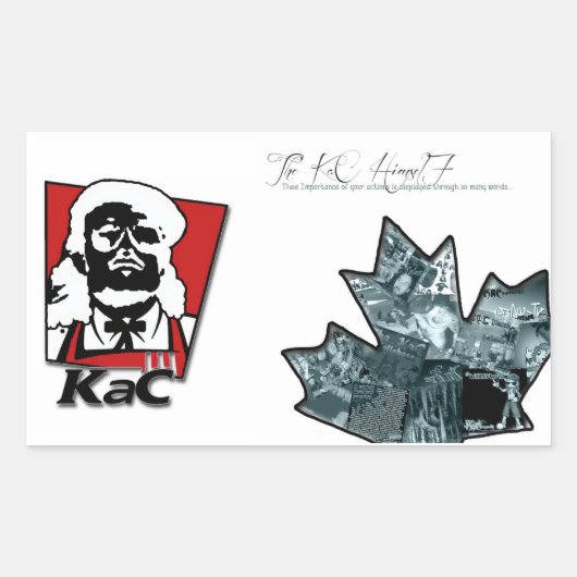Het Belang + KaC KFC Stickers (groter) (Voorkant)