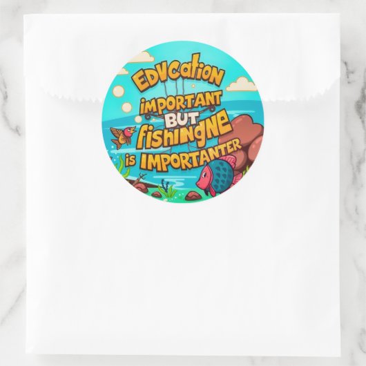 Het belang van Gevist en onderwijs Ronde Sticker