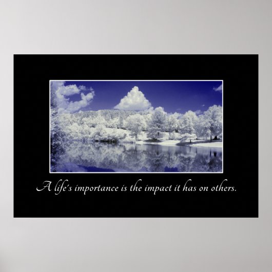 Het belang van het leven is de impact die het heef poster (Voorkant)