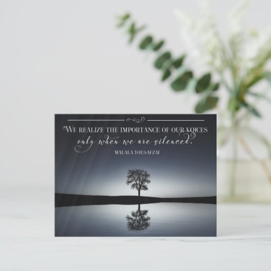 Het belang van onze stemmen briefkaart (Staand voorkant)