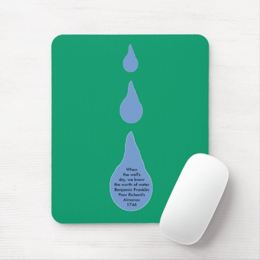 Het belang van water muismat (Met muis)