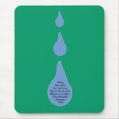 Het belang van water muismat (Voorkant)