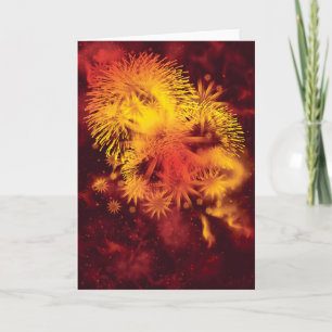 Het belangrijke vakantie van het vuurwerk feestdagen kaart
