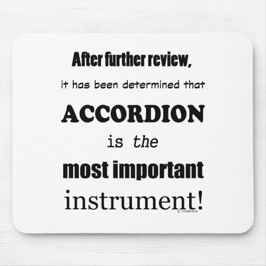 Het belangrijkste accordion-instrument muismat (Voorkant)