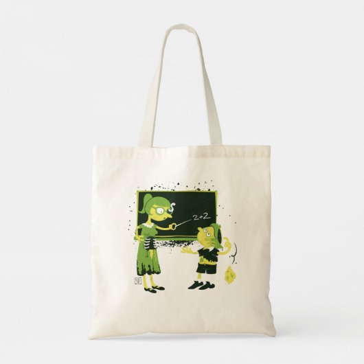 Het belangrijkste in de wereld is dat Zombie cadea Tote Bag (Achterkant)