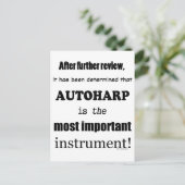 Het belangrijkste instrument van Autoharp Briefkaart (Staand voorkant)
