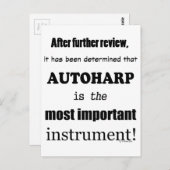 Het belangrijkste instrument van Autoharp Briefkaart (Voorkant / Achterkant)