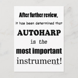 Het belangrijkste instrument van Autoharp Briefkaart