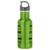 Het belangrijkste instrument van Autoharp Waterfles (Achterkant)