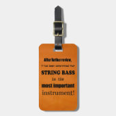 Het belangrijkste Instrument van de Bas van het ko Bagagelabel (Voorkant verticaal)