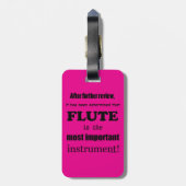 Het belangrijkste instrument van de flank bagagelabel (Achterkant verticaal)
