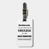 Het belangrijkste instrument van Ukulele Bagagelabel (Voorkant verticaal)