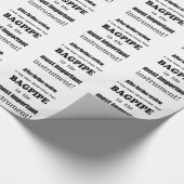 Het belangrijkste instrument voor Bagpipe Cadeaupapier (Hoek)