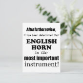 het belangrijkste instrument voor de Engelse horn Briefkaart (Staand voorkant)