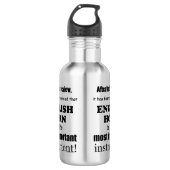 het belangrijkste instrument voor de Engelse horn Waterfles (Voorkant)