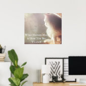 Het belangrijkste is hoe je jezelf ziet poster (Thuiskantoor)