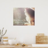 Het belangrijkste is hoe je jezelf ziet poster (Keuken)