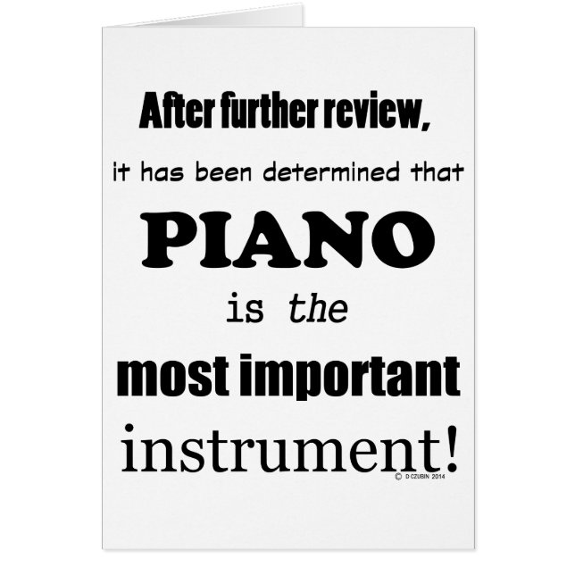 Het belangrijkste Piano-instrument (Voorkant)