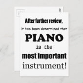 Het belangrijkste Piano-instrument Briefkaart (Voorkant / Achterkant)
