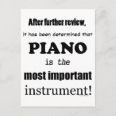 Het belangrijkste Piano-instrument Briefkaart (Voorkant)