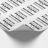 Het belangrijkste Piano-instrument Cadeaupapier (Hoek)